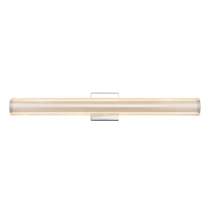 Eurofase Landor Striated Acrylic Tube Accented By Chrome Trim Model: 37159-016