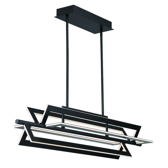 Eurofase Livra 1 Light Chandelier In Black Model: 44077-013