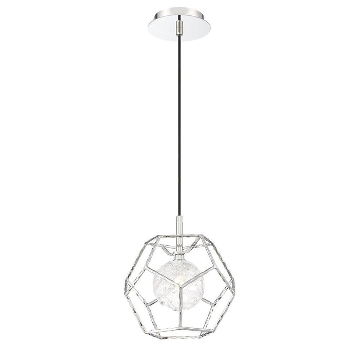 Eurofase Norway Polished Hexagonal Cage With A Handmade Ice Model: 35902-010