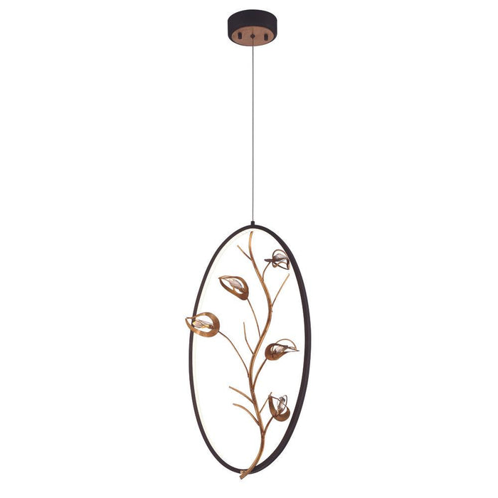 Eurofase Peralta LED Bronze Rings Suspended Antique Gold Model: 31406-017