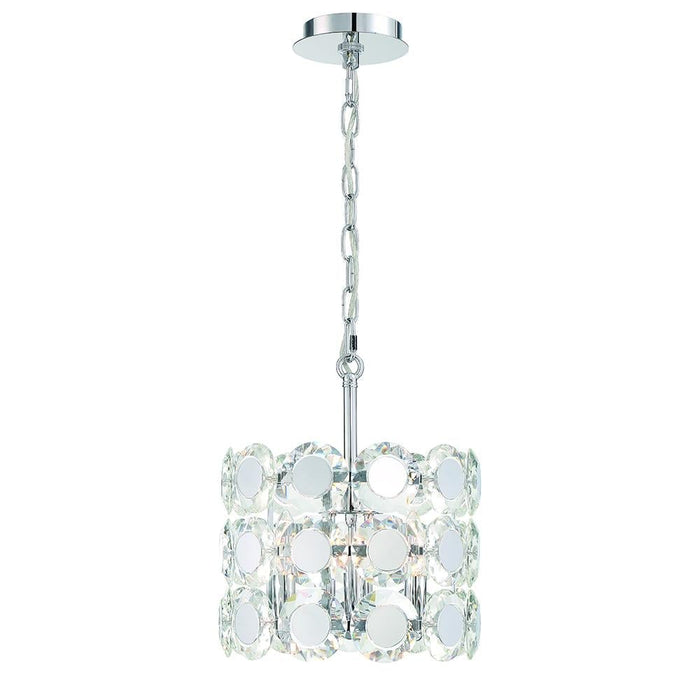 Eurofase Perrene 3 Light Chandelier In Chrome Model: 44284-015