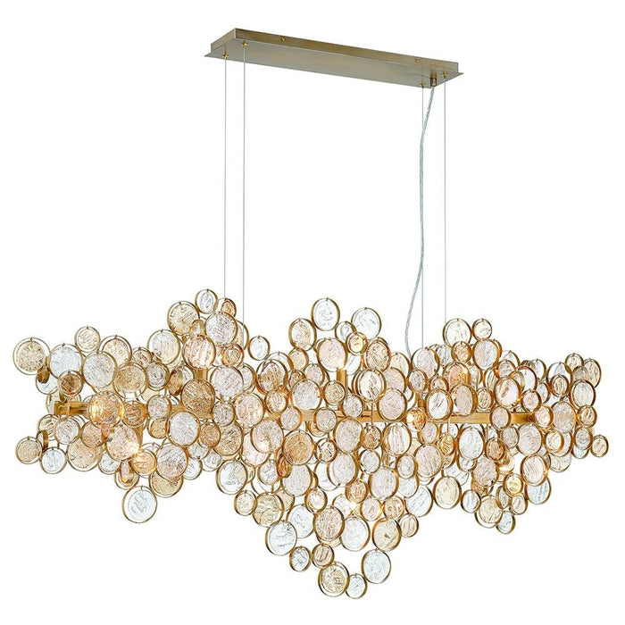 Eurofase Trento 15 Light Chandelier In Antique Gold Model: 34032-027