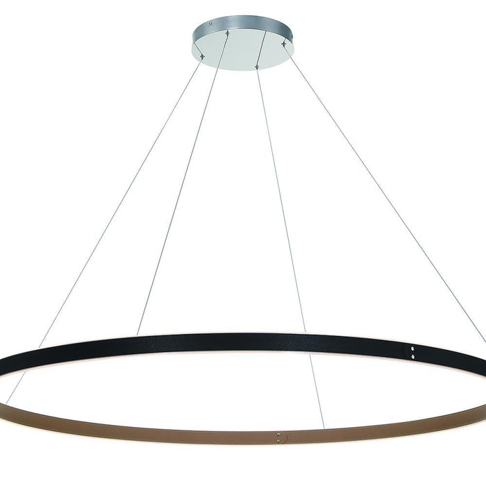 Eurofase Verdura 1 Light Chandelier In Black + Brown Model: 43899-012