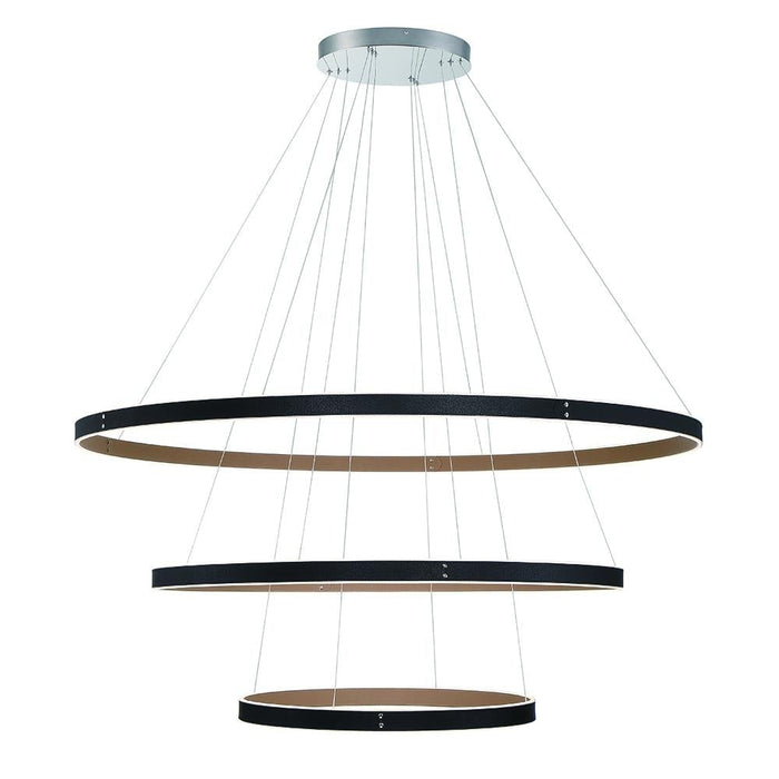 Eurofase Verdura 1 Light Chandelier In Black + Brown Model: 43900-015