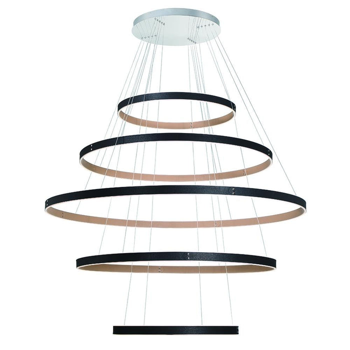 Eurofase Verdura 1 Light Chandelier In Black + Brown Model: 43901-012