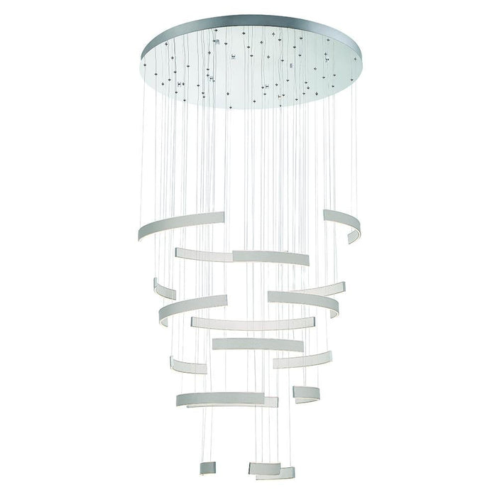 Eurofase Verdura 1 Light Chandelier In Grey + White Model: 43902-038