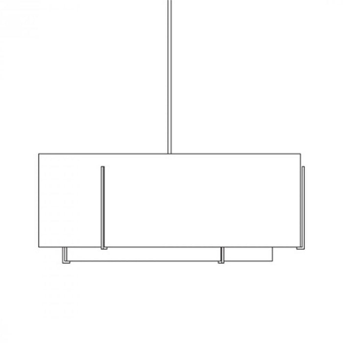 Hubbardton Forge Exos Double Shade Large Scale Pendant Model: 194642-SKT-82-SA3399-SJ4299