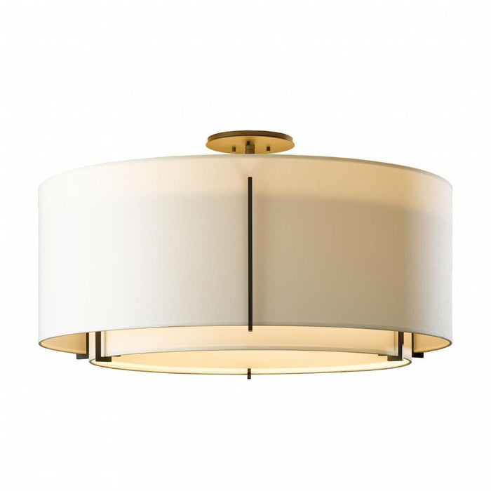 Hubbardton Forge Exos Large Double Shade Semi Flush Model: 126505-SKT-08-SA2290-SA2899