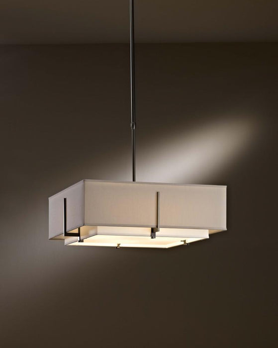 Hubbardton Forge Exos Square Double Shade Pendant Model: 139630-SKT-LONG-08-SA1605-SJ2012