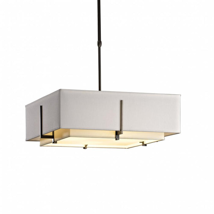 Hubbardton Forge Exos Square Double Shade Pendant Model: 139630-SKT-LONG-25-SE1605-SE2012