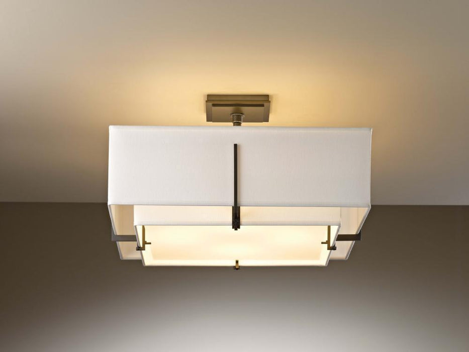 Hubbardton Forge Exos Square Double Shade Semi Flush Model: 126510-SKT-10-SE1605-SE2012