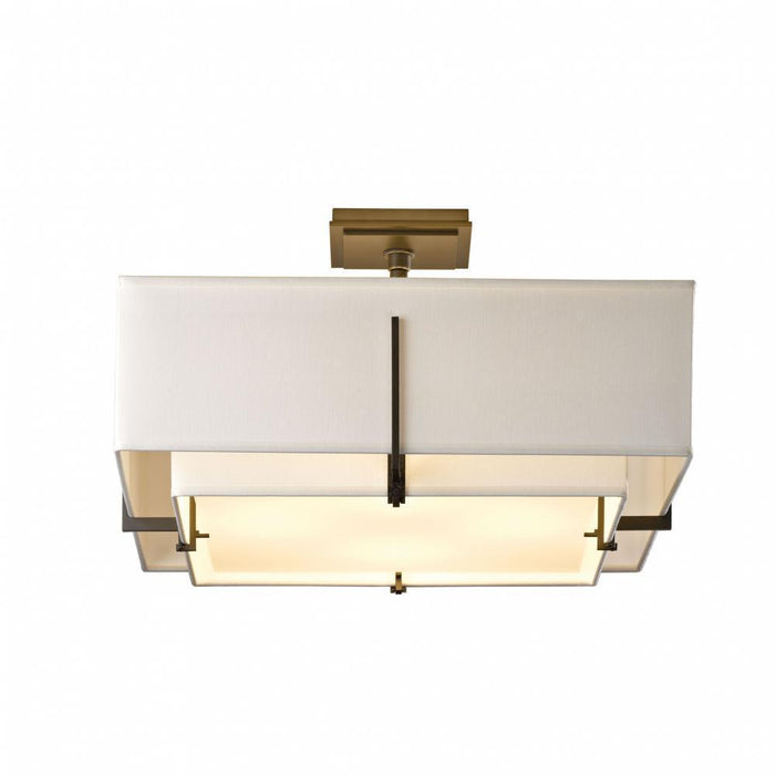 Hubbardton Forge Exos Square Double Shade Semi Flush Model: 126510-SKT-82-SE1605-SJ2012