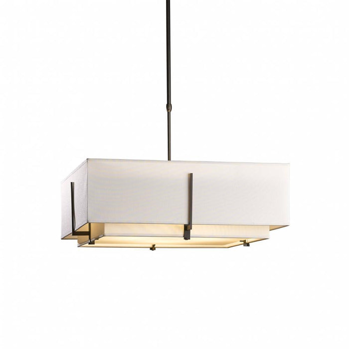 Hubbardton Forge Exos Square Large Double Shade Pendant Model: 139635-SKT-STND-25-SE2012-SE2401