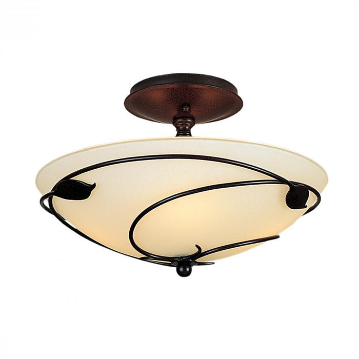 Hubbardton Forge Leaf Forged Leaves Semi Flush Model: 126712-SKT-82-GG0048