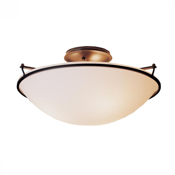 Hubbardton Forge Simple Lines Plain Large Semi Flush Model: 124304-SKT-82-GG0053