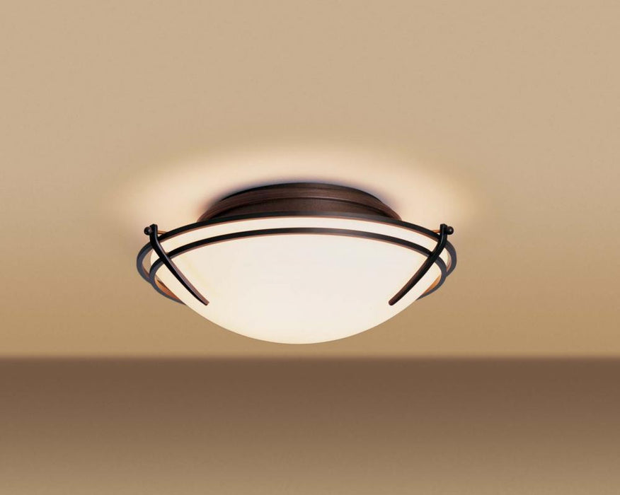 Hubbardton Forge Presidio Tryne Flush Mount Model: 124402-SKT-03-GG0098