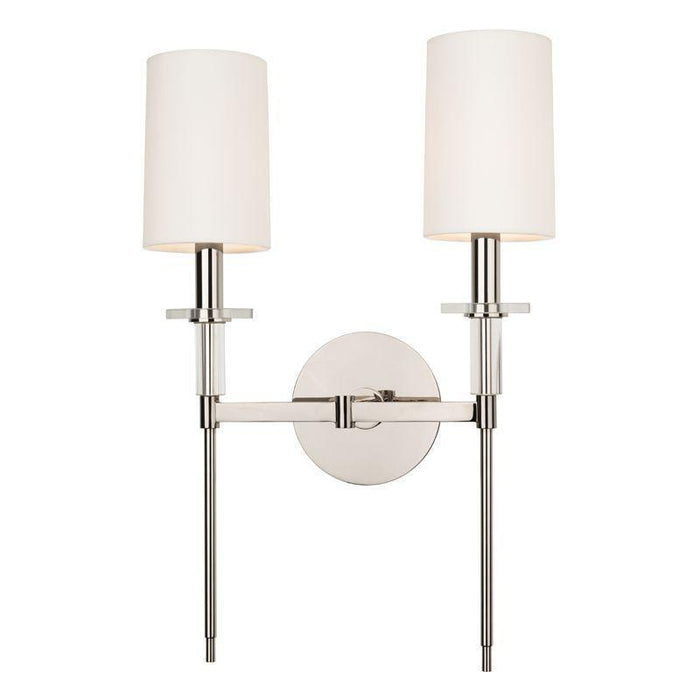 Hudson Valley Amherst 2 Light Wall Sconce Model: 8512-PN