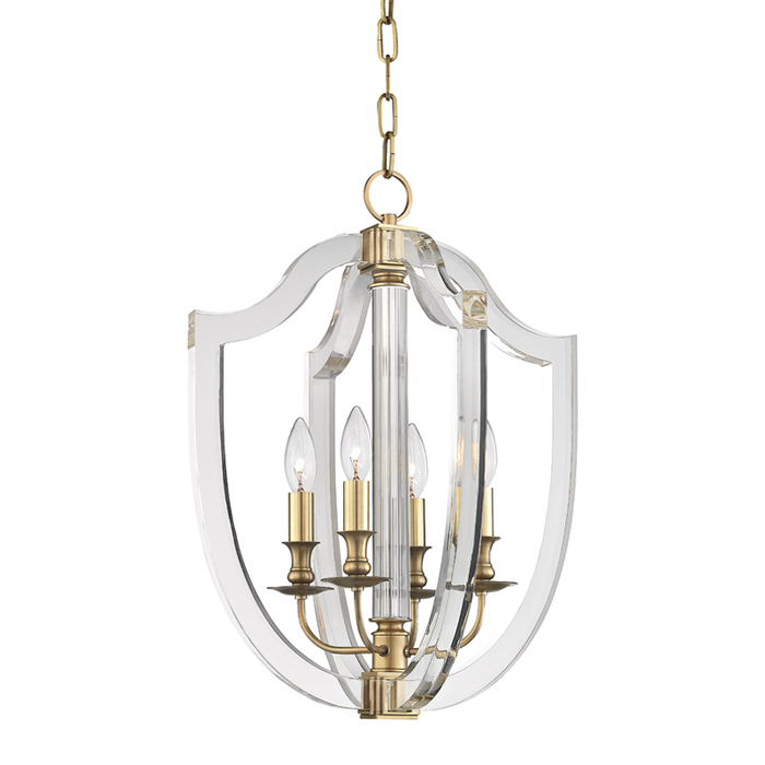 Hudson Valley Arietta 4 Light Pendant Model: 6516-AGB