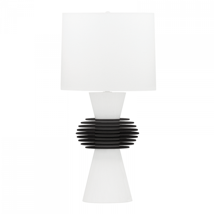 Hudson Valley Astor 1 Light Table Lamp Model: L1673-AI/WP