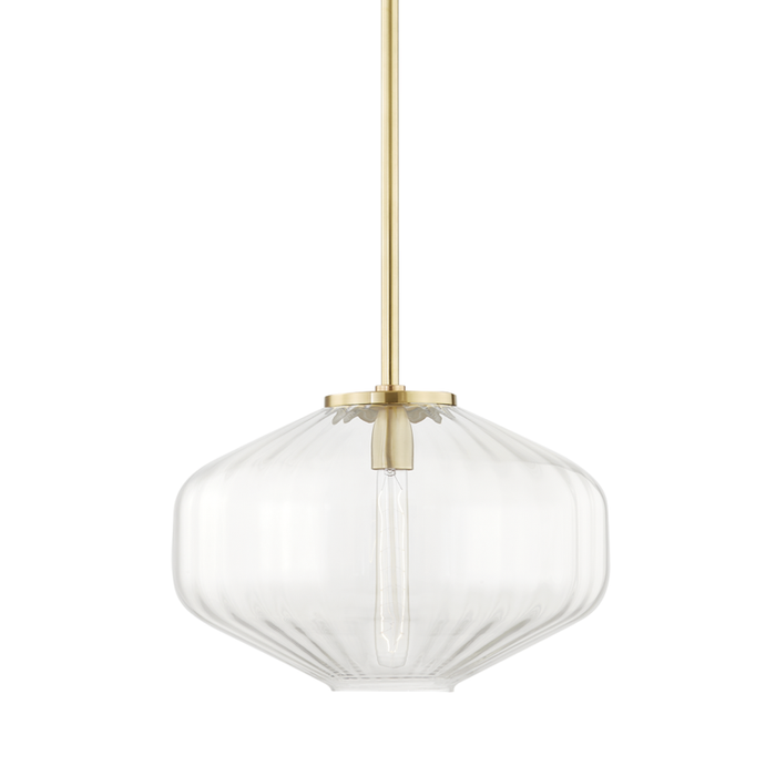 Hudson Valley Bennett 1 Light C Pendant Model: 1518-AGB