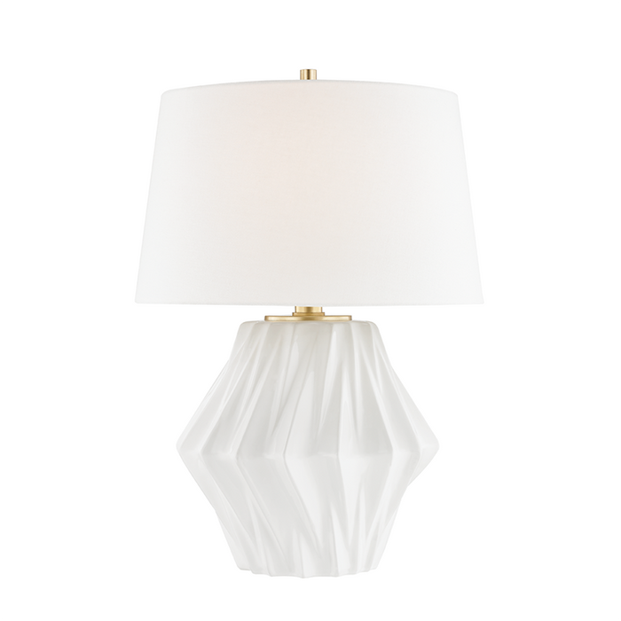 Hudson Valley Bertram 1 Light Table Lamp Model: L1041-WH