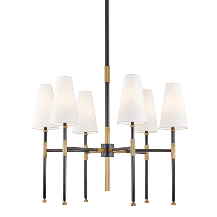 Hudson Valley Bowery 6 Light Chandelier Model: 3728-AOB