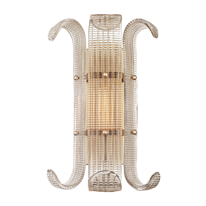 Hudson Valley Brasher 1 Light Wall Sconce Model: 2900-AGB