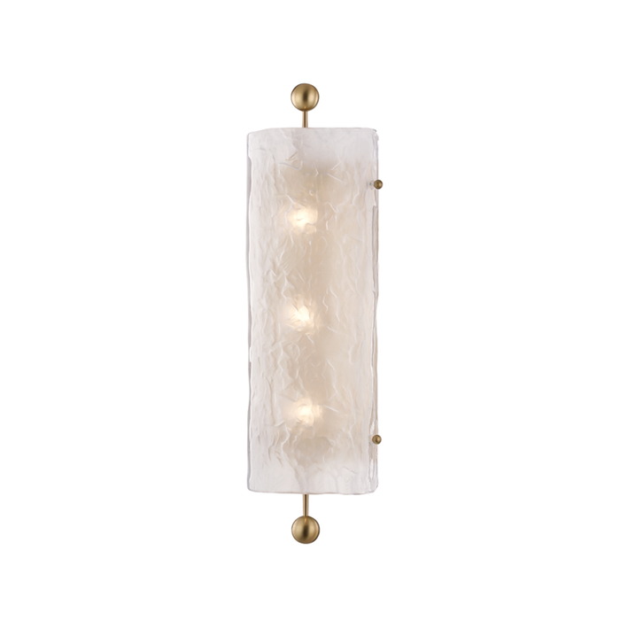 Hudson Valley Broome 3 Light Wall Sconce Model: 2422-AGB