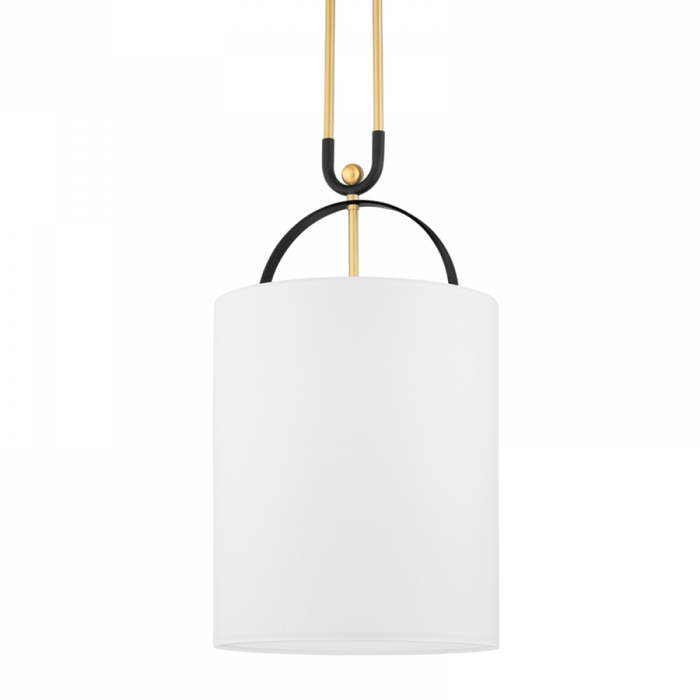 Hudson Valley Campbell Hall 1 Light Pendant Model: 2034-AGB/BBR