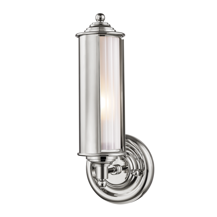 Hudson Valley Classic No.1 1 Light Wall Sconce Model: MDS103-PN