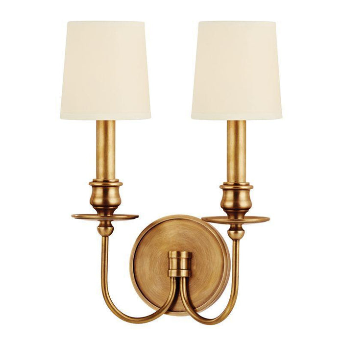 Hudson Valley Cohasset 2 Light Wall Sconce Model: 8212-AS