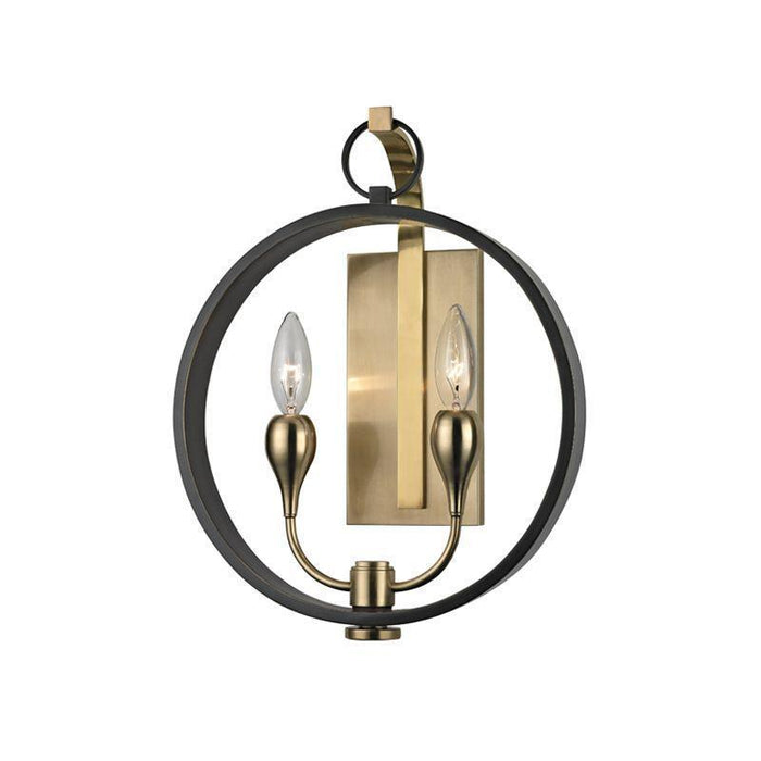 Hudson Valley Dresden 2 Light Wall Sconce Model: 6702-AOB