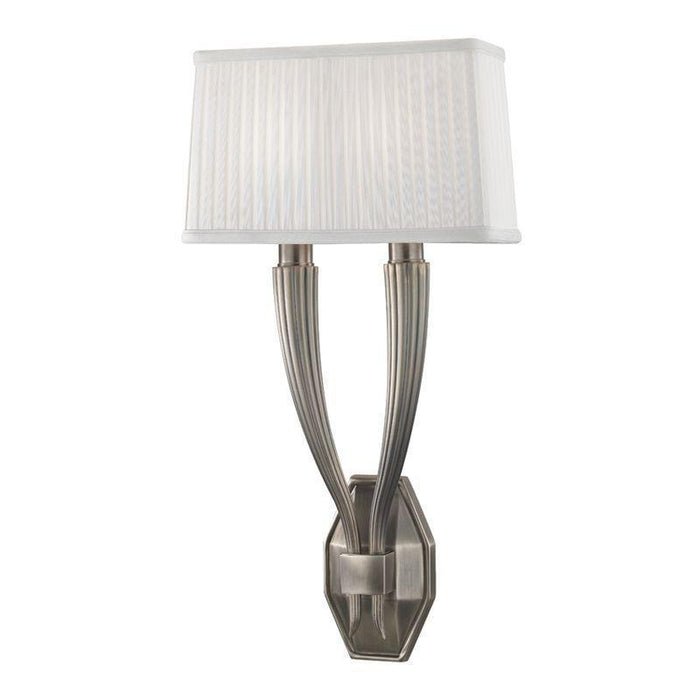 Hudson Valley Erie 2 Light Wall Sconce Model: 3862-AGB