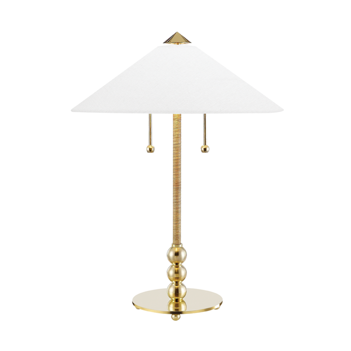 Hudson Valley Flare 2 Light Table Lamp Model: L1395-AGB