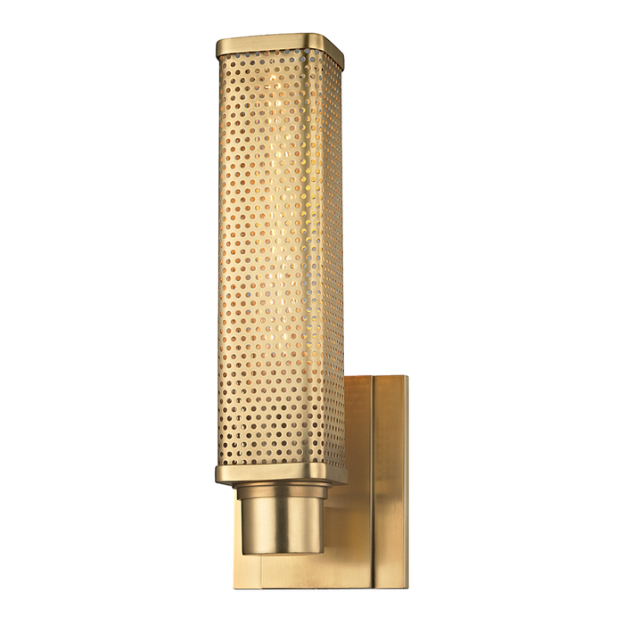 Hudson Valley Gibbs 1 Light Wall Sconce Model: 7031-AGB