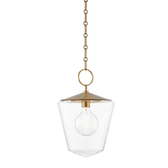 Hudson Valley Greene 1 Light Large Pendant Model: 8312-AGB