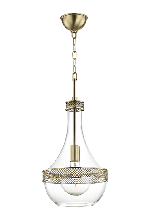 Hudson Valley Hagen 1 Light Small Pendant Model: 1810-PN