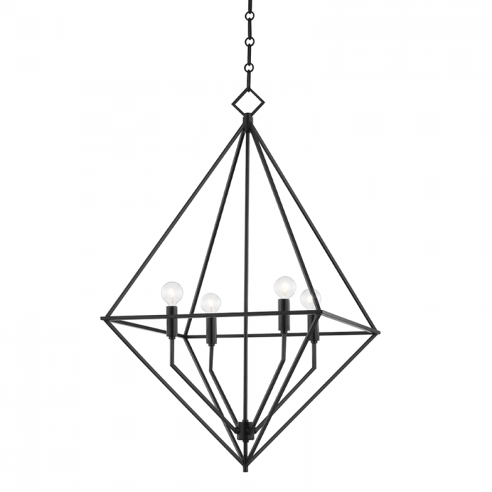 Hudson Valley Haines 4 Light Medium Pendant Model: 3129-GL