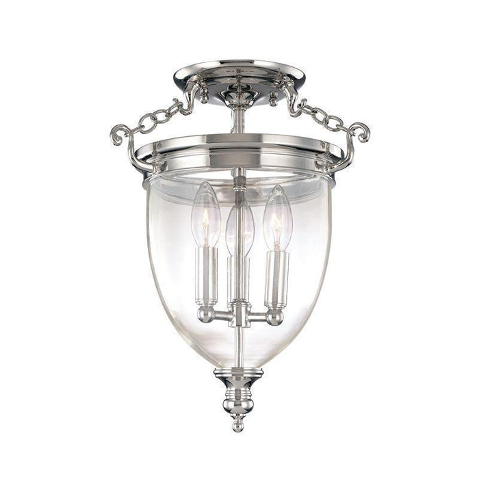 Hudson Valley Hanover 3 Light Semi Flush Model: 140-AGB