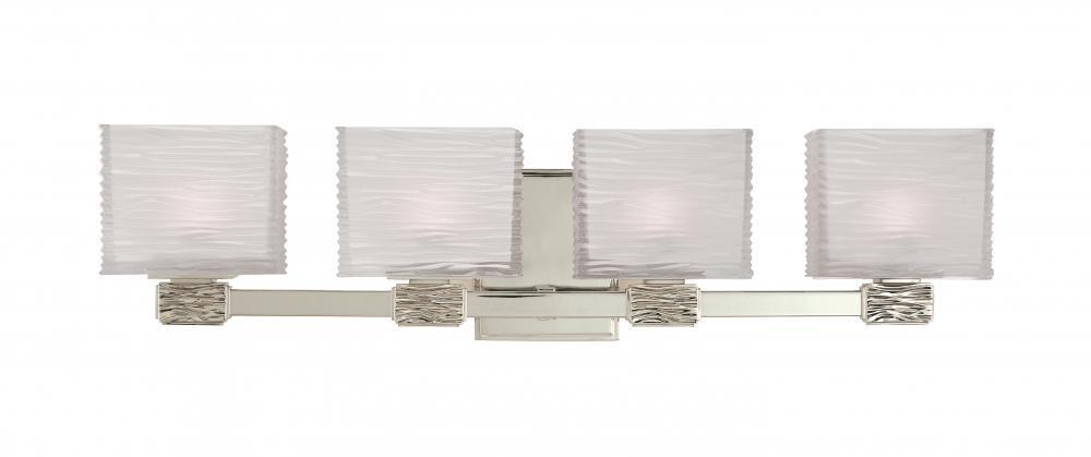 Hudson Valley Hartsdale 4 Light Bath Bracket Model: 4664-PN