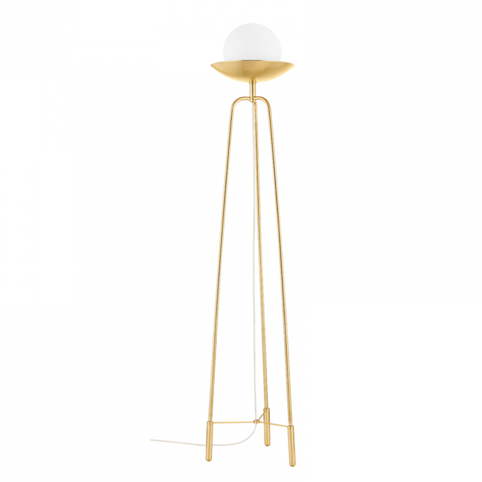 Hudson Valley Hathaway 1 Light Floor Lamp Model: L1857-AGB