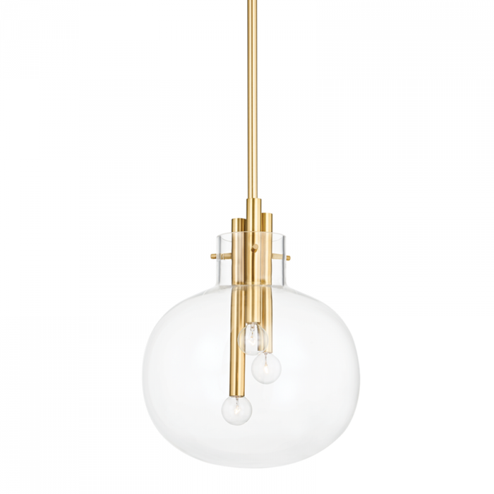 Hudson Valley Hempstead 3 Light Pendant Model: 3914-AGB