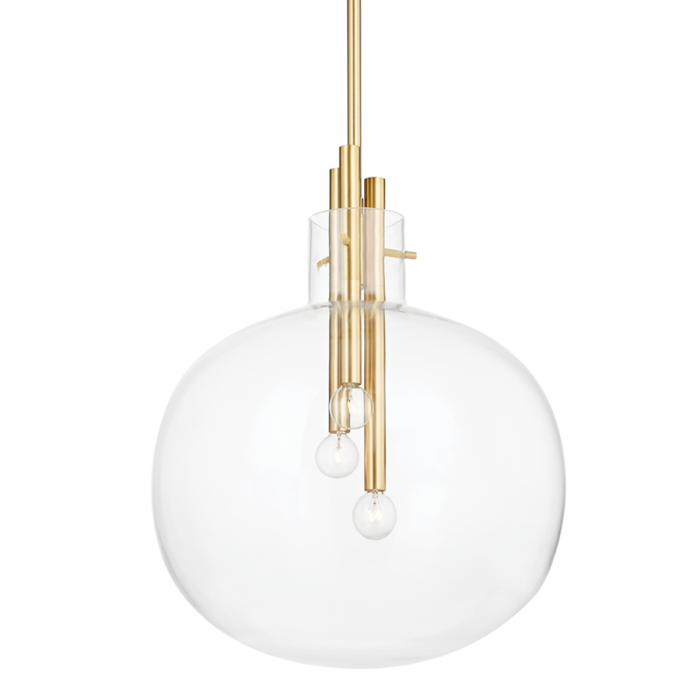 Hudson Valley Hempstead 3 Light Pendant Model: 3918-AGB