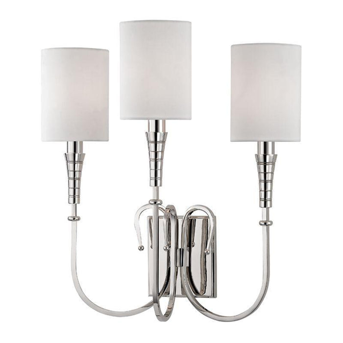 Hudson Valley Kensington 3 Light Wall Sconce Model: 4093-PN