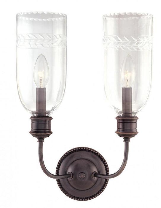 Hudson Valley Lafayette 2 Light Wall Sconce Model: 292-AGB