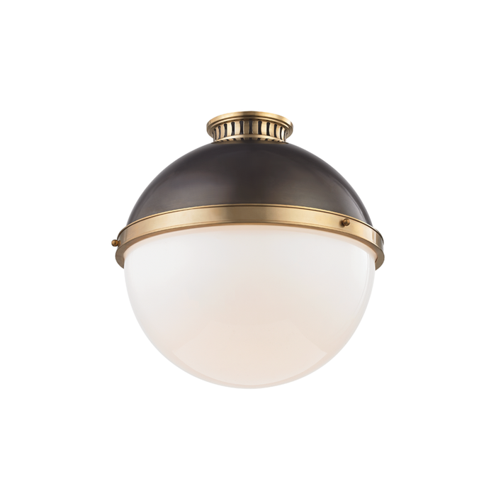 Hudson Valley Latham 1 Light Large Flush Mount Model: 4015-ADB