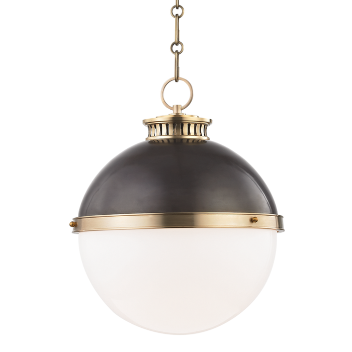 Hudson Valley Latham 1 Light Large Pendant Model: 4025-ADB