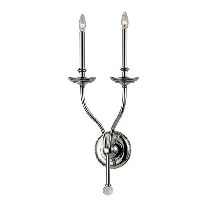 Hudson Valley Lauderhill 2 Light Wall Sconce Model: 6412-AGB