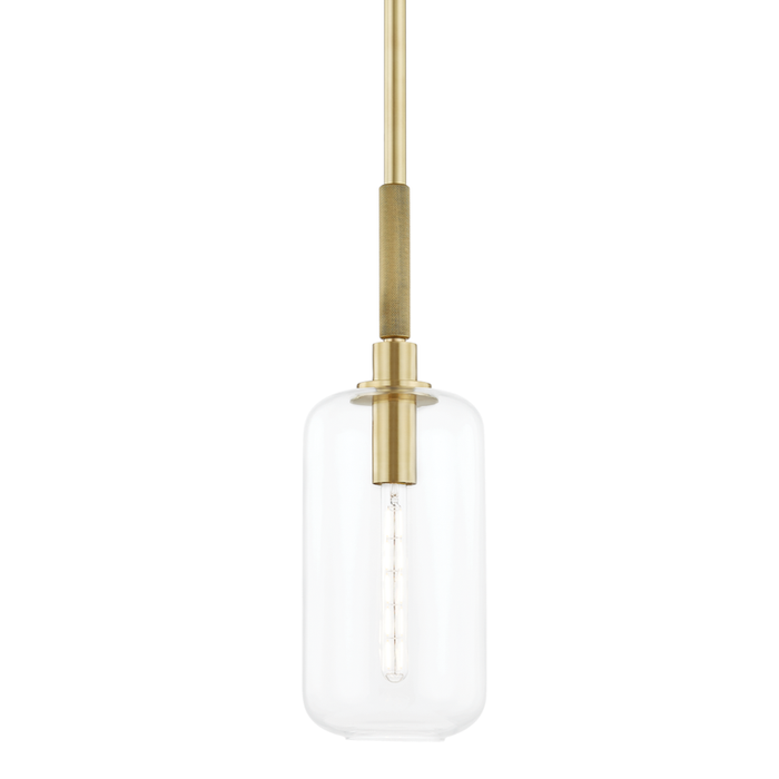 Hudson Valley Lenox Hill 1 Light Small Pendant Model: 6908-AGB