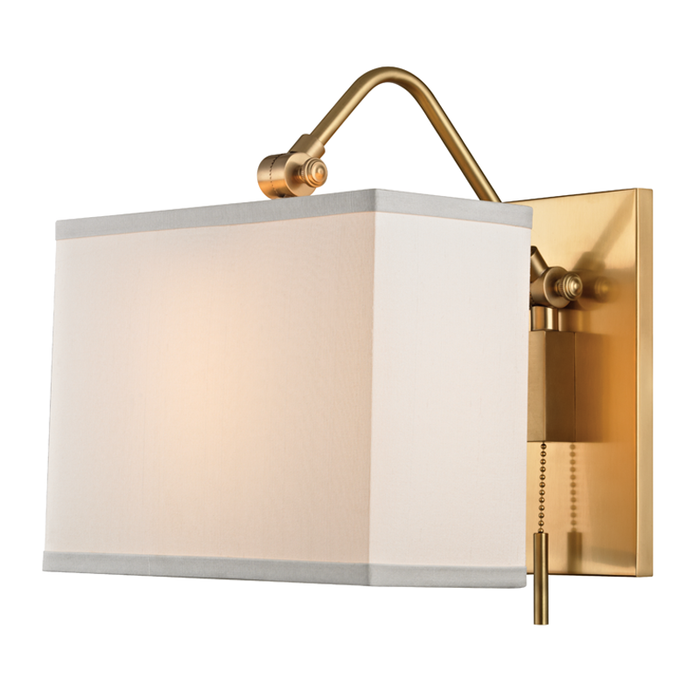 Hudson Valley Leyden 1 Light Wall Sconce Model: 5421-AGB